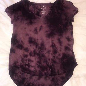 Very cute maroon tye dye tee!!